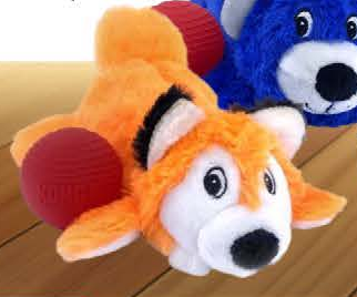 KONG COZIE Pocketz Fox — imagen referencial del catálogo Vetpharma; presentación según la opción seleccionada