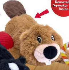 KONG COZIE Pocketz Beaver — imagen referencial del catálogo Vetpharma; presentación según la opción seleccionada