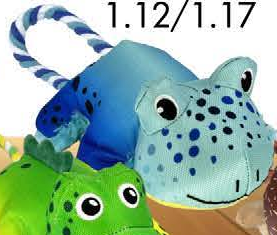 KONG COZIE Tuggz Alligator — imagen referencial del catálogo Vetpharma; presentación según la opción seleccionada