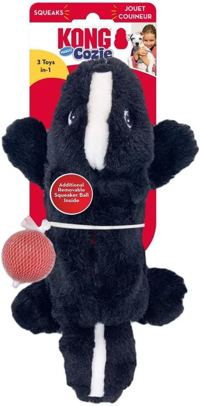 KONG Cozie Pocketz Skunk · fotografía de producto en mayor resolución