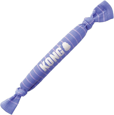 KONG Signature Crunch Rope Single Puppy · cuerda crujiente morada para cachorros