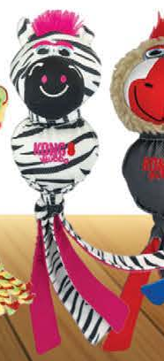 KONG WUBBA ZOO Zebra — recorte exacto del catálogo Vetpharma; presentación según la opción seleccionada