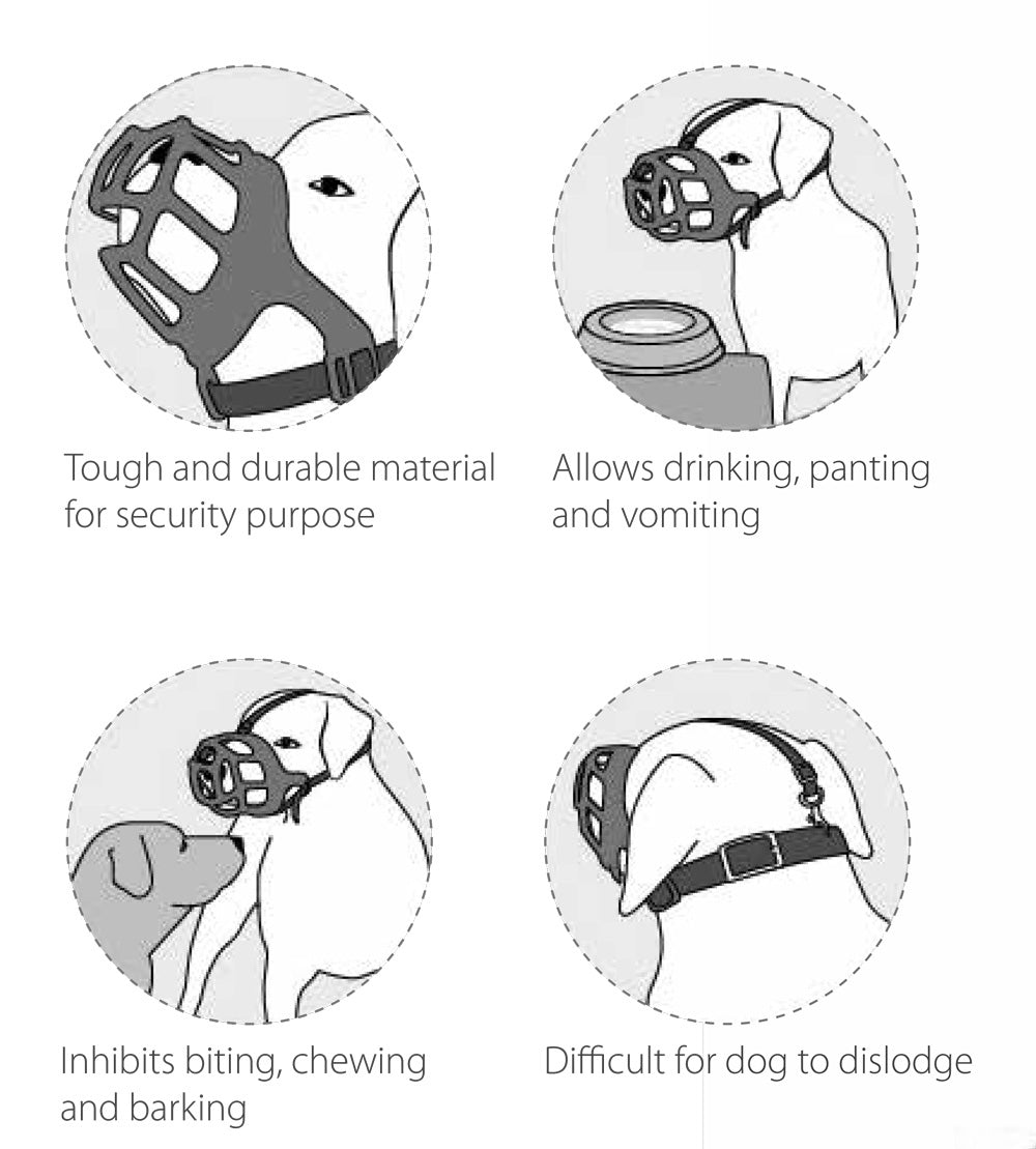 Kruuse BUSTER Bozal Extreme para perro · instrucciones de colocación