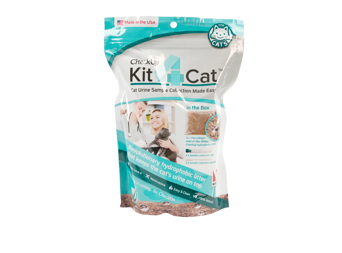 KRUUSE | Kit 4 cat: arena para gatos recolección de orina - principal packshot