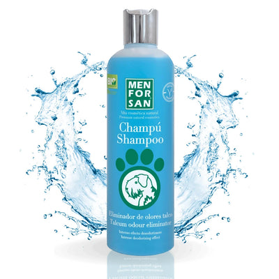 Menforsan Champú Eliminador de Olores Talco para perros 300 ml · foto oficial