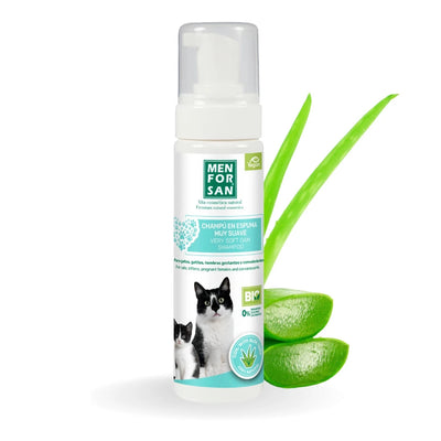 Menforsan Champú en espuma con aloe vera para gatos 200 ml · foto oficial