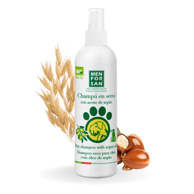 Menforsan Champú en seco con aceite de argán para perros 250 ml · foto oficial