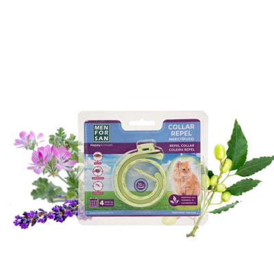Menforsan Collar Anti-insectos con margosa, geraniol y lavandino para gatos · foto oficial