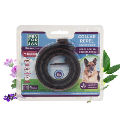 Menforsan Collar Anti-insectos para razas medianas y grandes con margosa, geraniol y lavandino · foto oficial