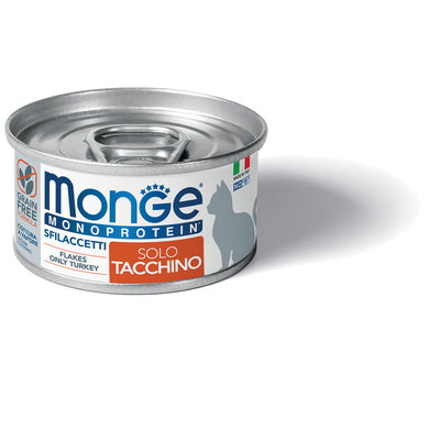 Monge Monoprotein hojuelas de pavo 80 g para gatos — imagen oficial