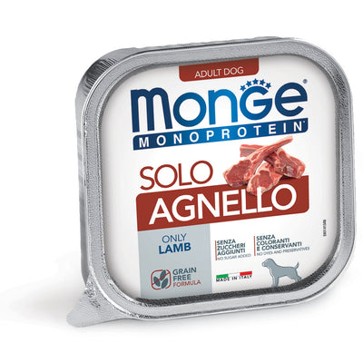 Monge Monoprotein Solo Cordero 150 g para perros — imagen oficial