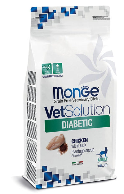 Monge VetSolution Diabetic Feline alimento seco 1,5 kg