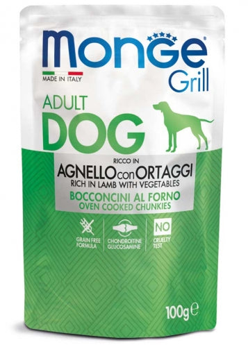 Monge | Alimento húmedo para perros adultos Grill. Res