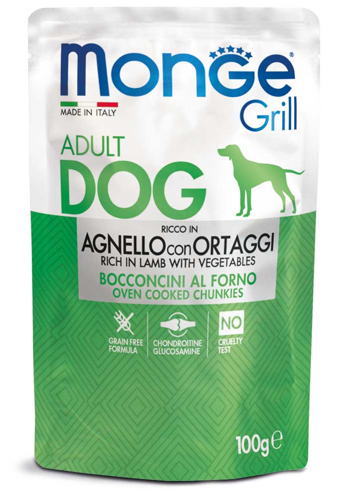 Monge | Alimento húmedo para perros adultos Grill. Cerdo