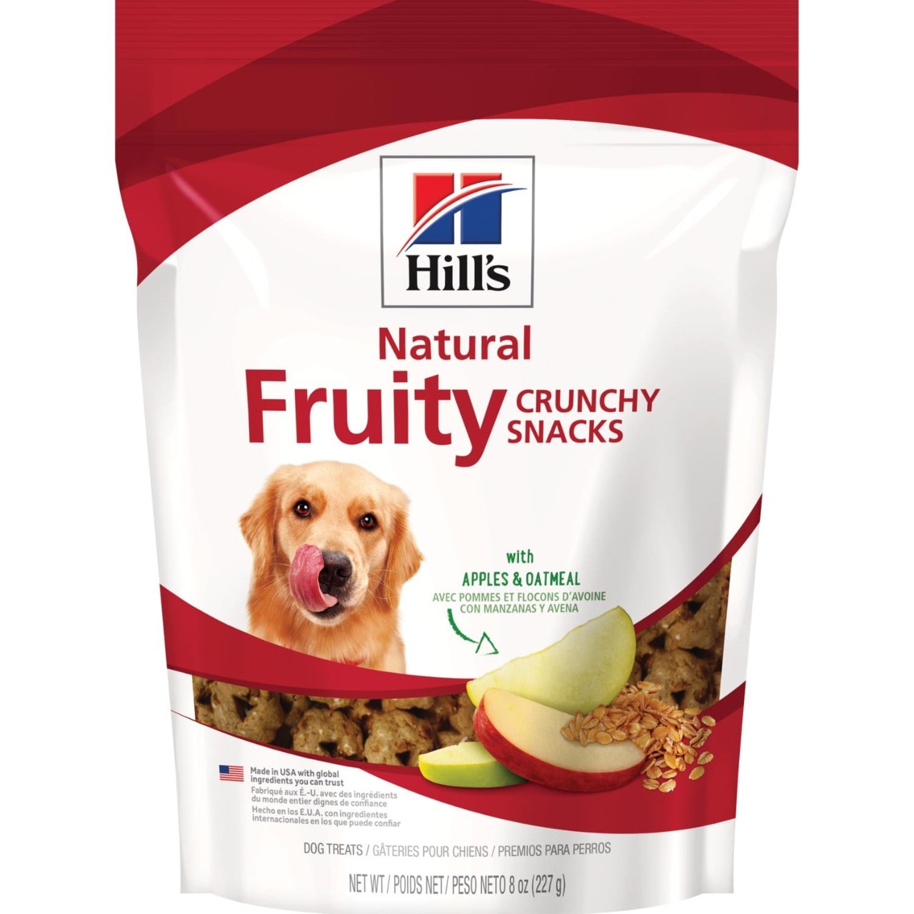 Hill's Natural | Premios para perros Crunchy Fruity Snacks with Apples & Oatmeal de manzanas y avena