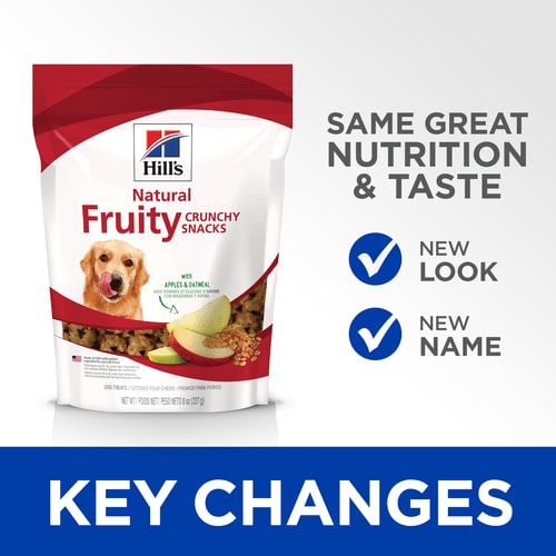 Hill's Natural | Premios para perros Crunchy Fruity Snacks with Apples & Oatmeal de manzanas y avena