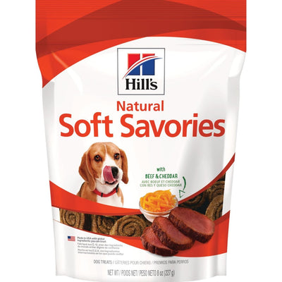 Hill's Natural | Premios para perros Soft Savories Beef & Cheedar de carne de res y queso cheddar