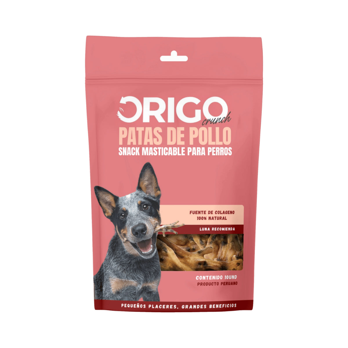 Origo | Patas de pollo deshidratadas, snack natural para perros 10 unidades – 10 unidades