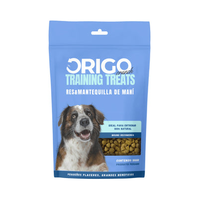 Origo | Training Treats de res y mantequilla de maní, premios de entrenamiento para perros 100 g – 100 g
