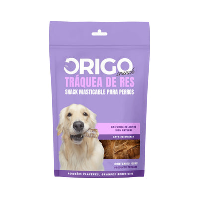 Origo | Tráquea de res deshidratada en aros, snack natural para perros 10 unidades – 10 unidades