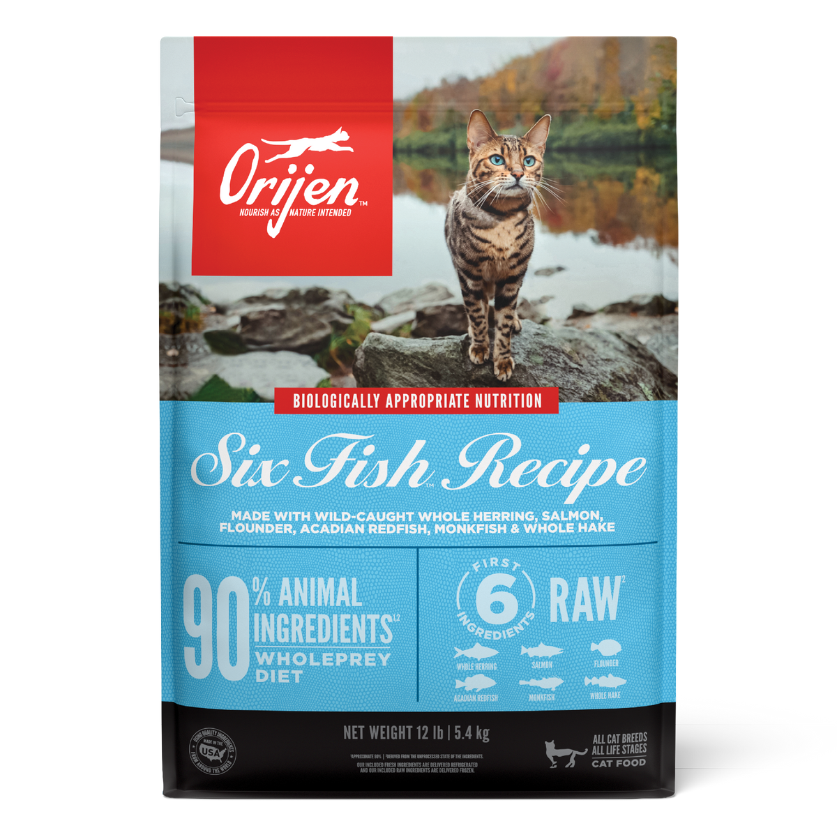 ORIJEN | Alimento seco para gatos adultos Six Fish — imagen 3 — CORSF2B100132K01800