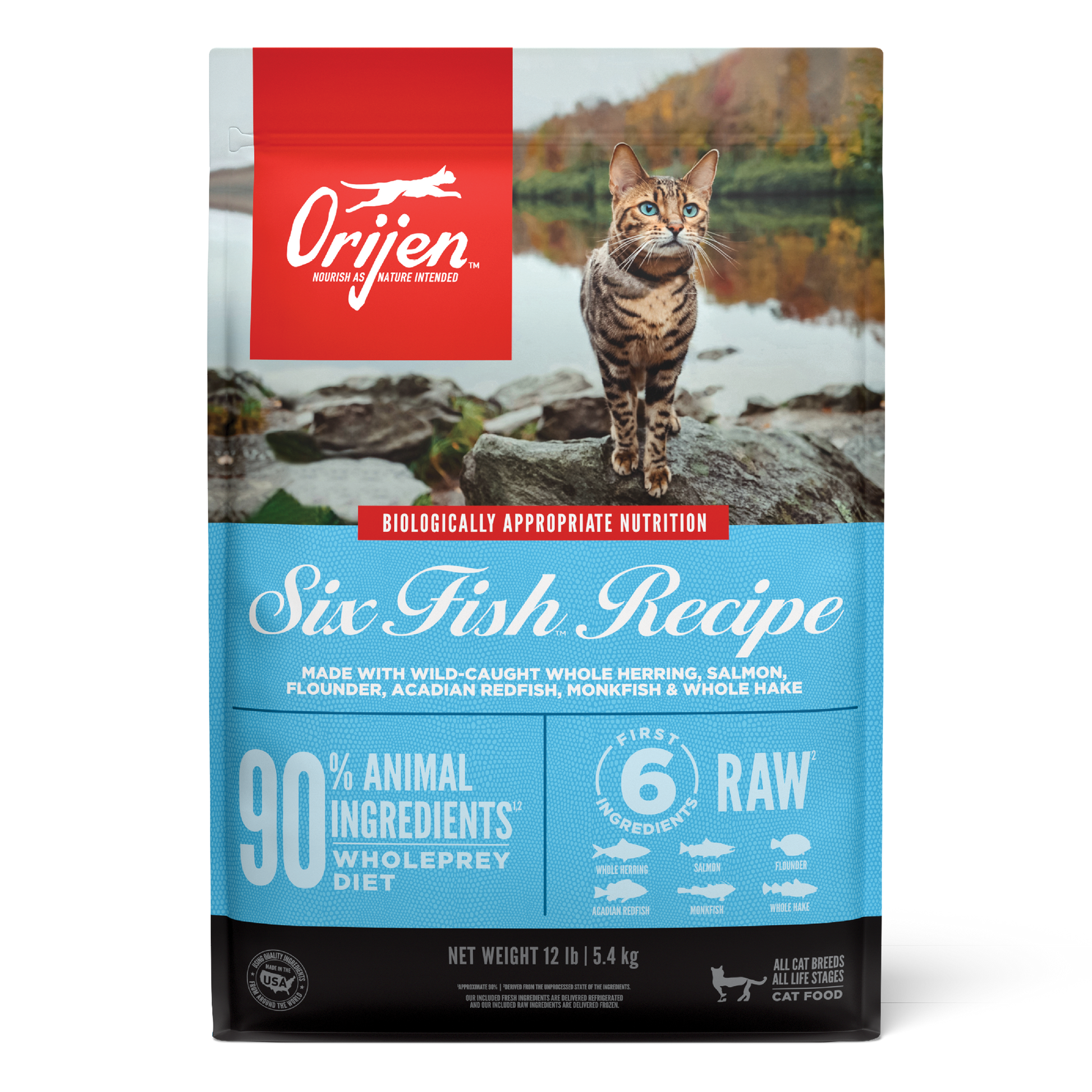 ORIJEN | Alimento seco para gatos adultos Six Fish — imagen 3 — CORSF2B100132K01800