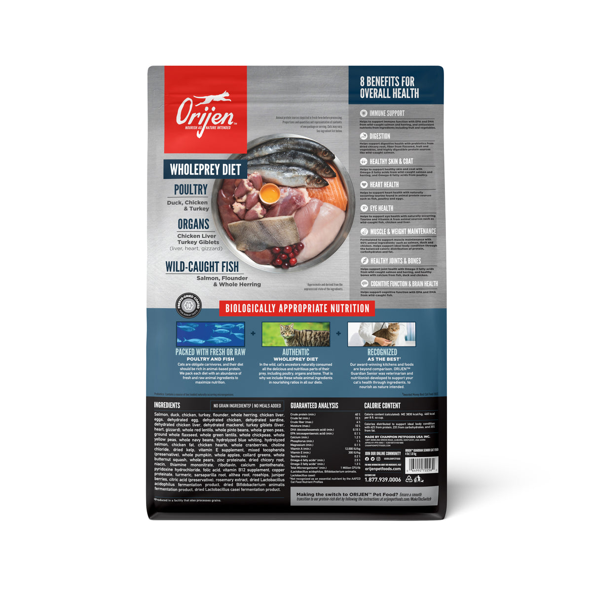 ORIJEN | Alimento seco para gatos sénior Guardian Senior — imagen 3 — CORSF2B100731K01800