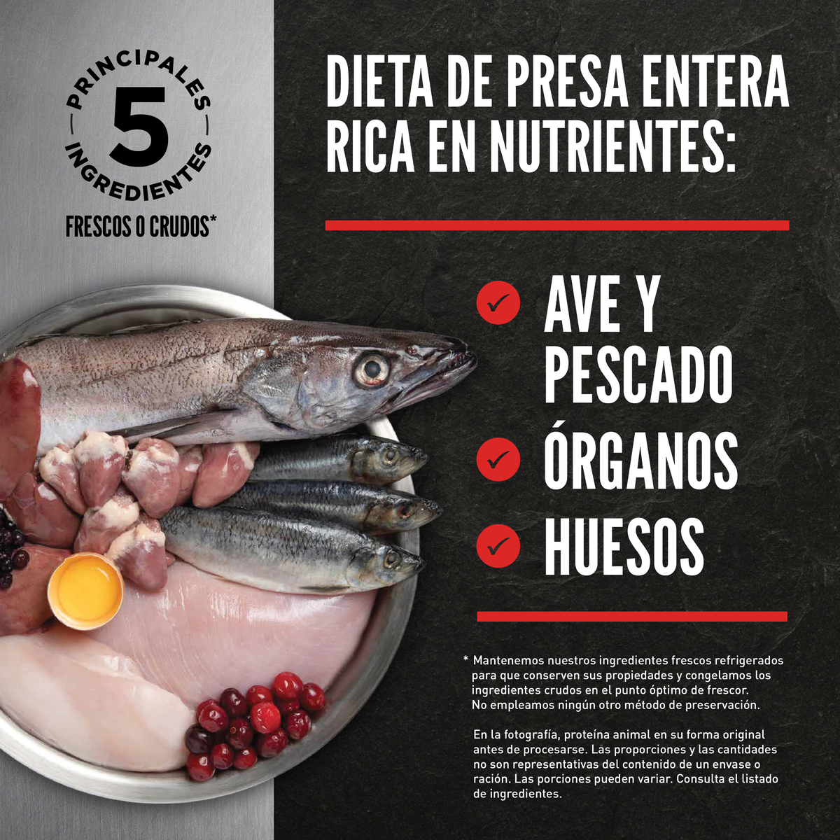 Orijen | Alimento seco para perros adultos Original — Ingredientes de presa entera: aves, pescado, órganos y huesos