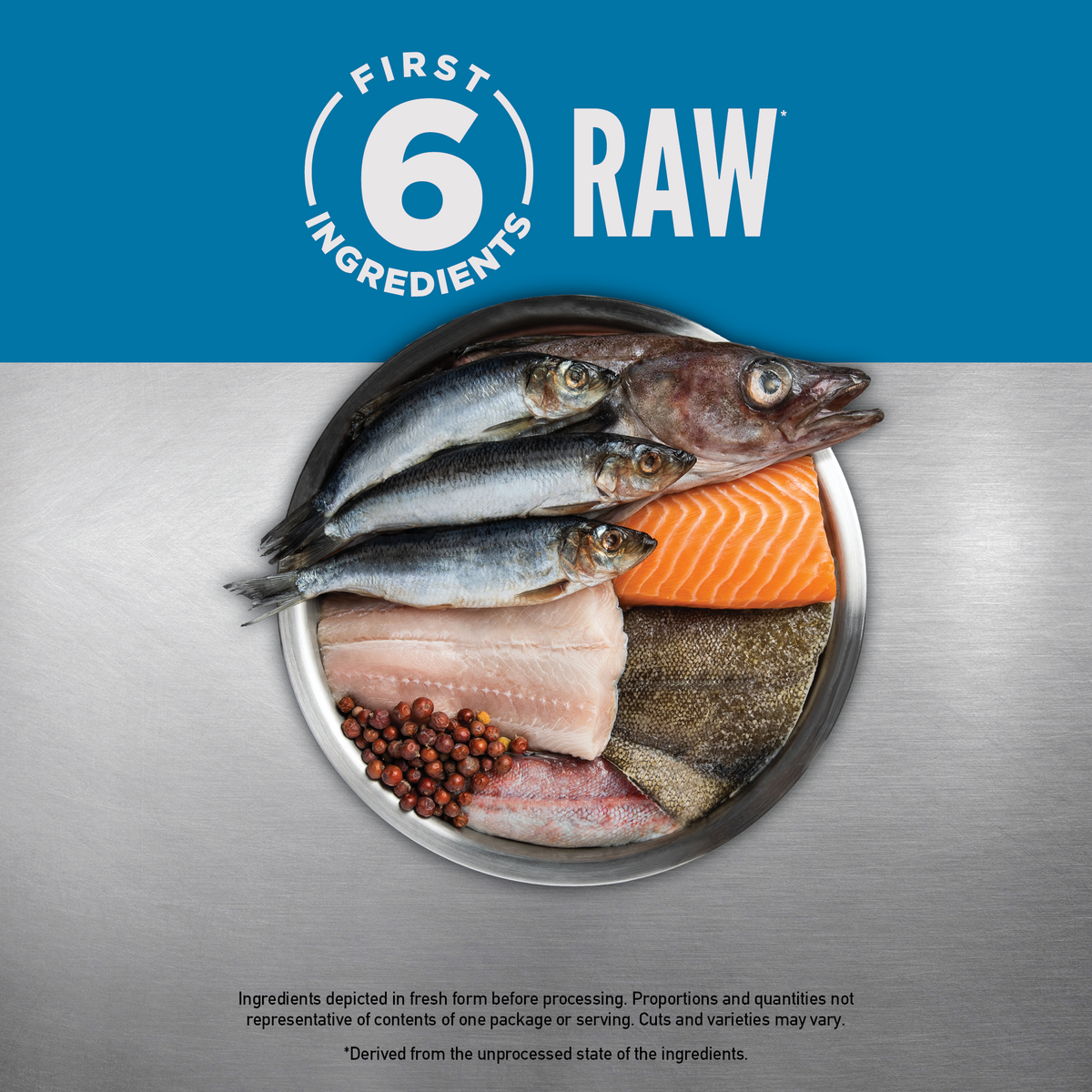 ORIJEN Six Fish para gatos · seis pescados frescos o crudos