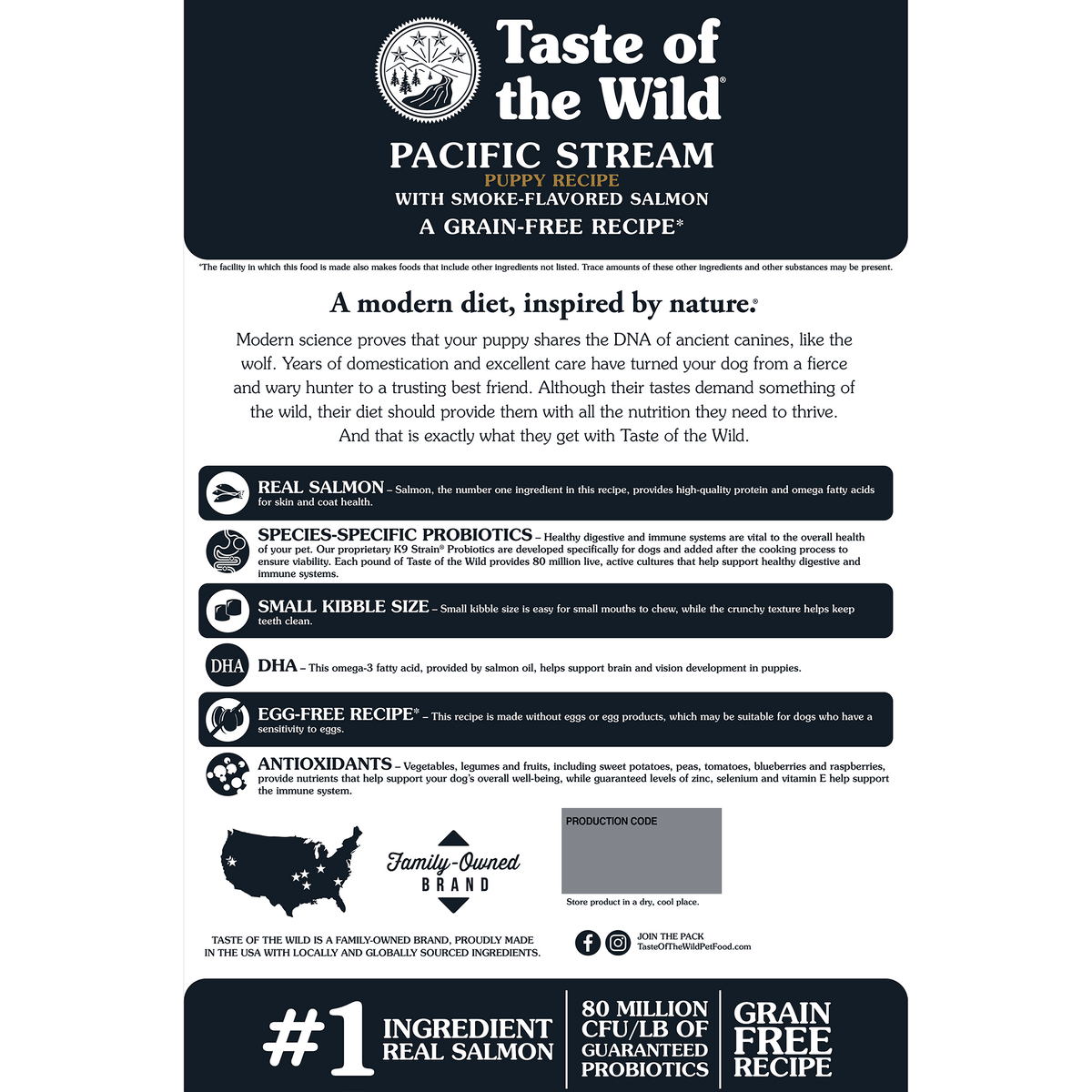 Taste of the Wild | Pacific Stream cachorros con salmón ahumado
