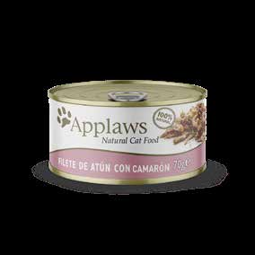 Applaws | Alimento húmedo complementario para gatos Filete de Atún con Camarón (1 lata de 70g)
