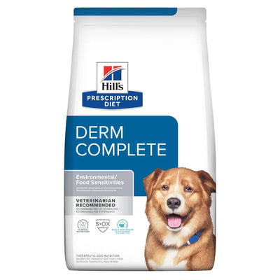 Hill's Prescription Diet | Alimento seco para perros Derm Complete. Receta de arroz y huevo.