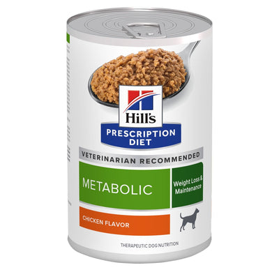 Hill's Prescription Diet | Alimento húmedo para perros Metabolic (Pack de 6 latas de 369 g)