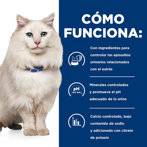 Hill's Prescription Diet | Alimento seco para gatos Urinary Care c/d Multicare Stress