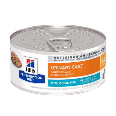 Hill'sPrescription Diet | Alimento húmedo para gatos Urinary Care c/d Multicare. Con pescado de mar. (Pack de 6 latas de 156 g)