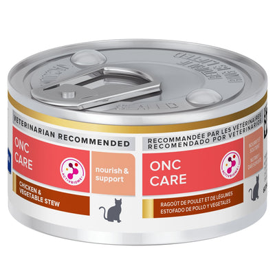 Hill's Prescription Diet | Alimento húmedo para gatos ONC Care (Pack de 6 latas de 82 g)