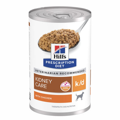 Hill's Prescription Diet | Alimento húmedo para perros Kidney Care k/d (Pack de 6 latas de 370 g)