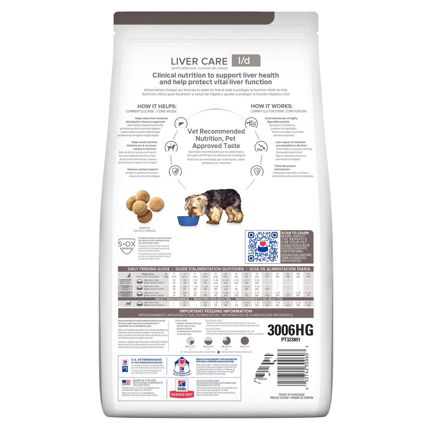 Hill's Prescription Diet | Alimento seco para perros Liver Care l/d