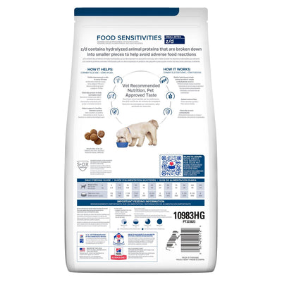 Hill's Prescription Diet | Alimento seco para perros Food Sensitivities z/d Small Bites