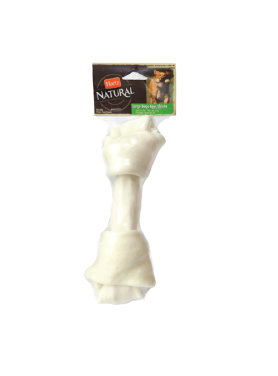 Hartz — hueso de carnaza natural snack masticable para perros — L/XL