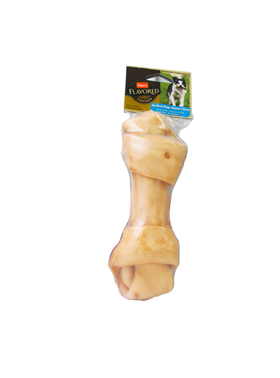Hartz — hueso de carnaza sabor pollo snack masticable para perros — M/L