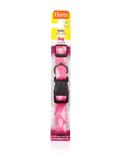 Hartz — collar ajustable para perros 14-20 pulgadas estampado