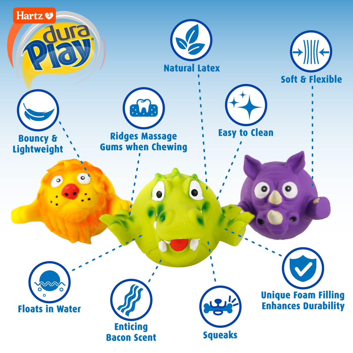 Hartz — Zoo Balloons juguete para perros