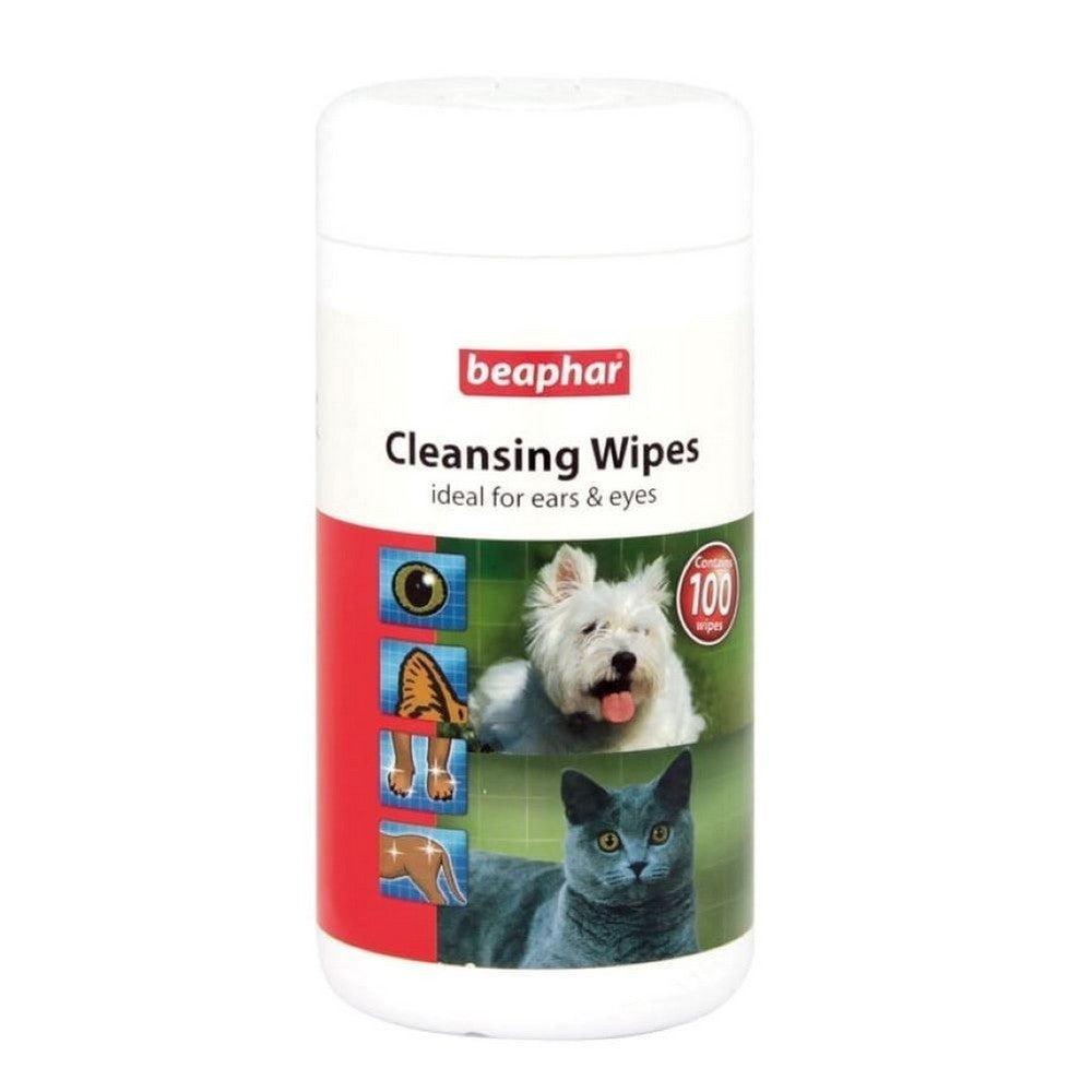 Beaphar Toallitas limpiadoras para perros y gatos, 100 unidades