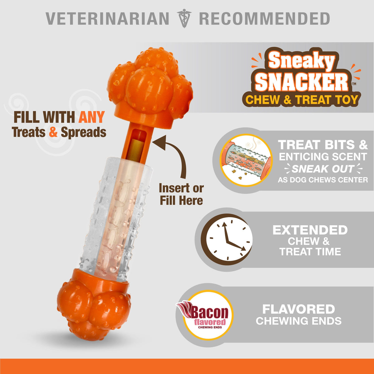 Nylabone — Strong Chew Sneaky Snacker masticable dispensador de premios para perros