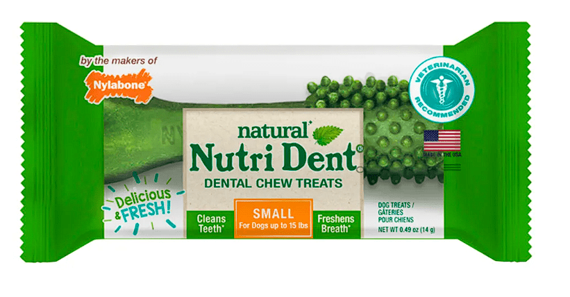 Nylabone — Nutri Dent premio dental masticable para perros aliento fresco 14 g