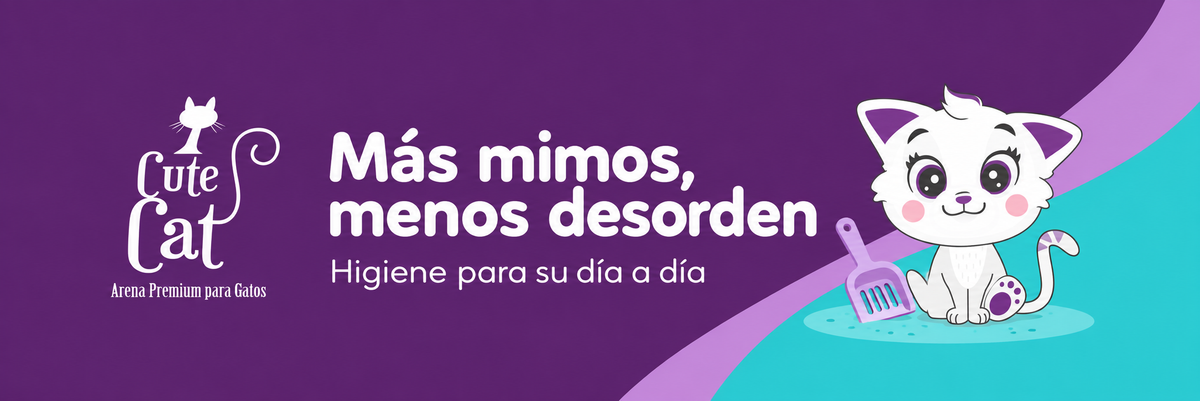 Cute Cat — Más mimos, menos desorden. Higiene para su día a día.