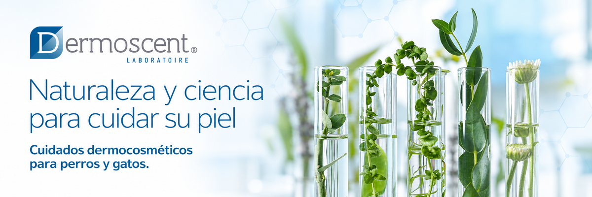 Dermoscent. Naturaleza y ciencia para cuidar su piel. Cuidados dermocosméticos para perros y gatos.