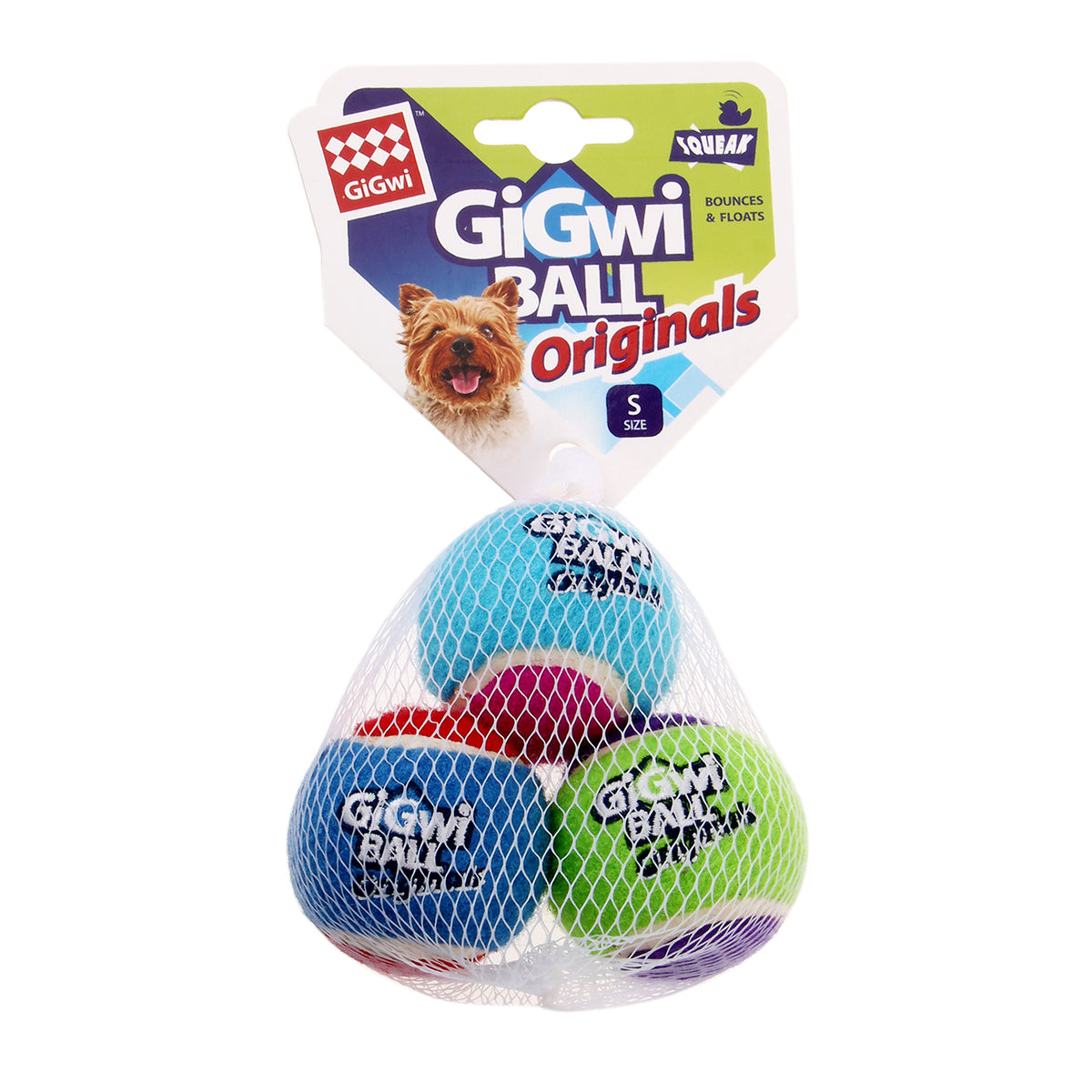 GiGwi Ball Originals | Pelotas de tenis para perros, pack de 3 — vista oficial adicional 1