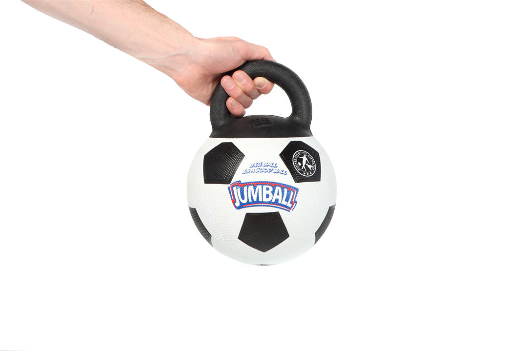 GiGwi | Juguete para perros 'Jumball' Pelota de fútbol con mango de goma — vista oficial adicional 1